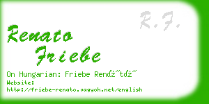 renato friebe business card